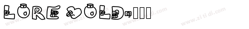 LORE Bold字体转换